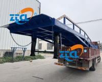 Plateforme de déchargement mobile pour camions de 10 à 12 tonnes, rampe de déchargement de conteneurs, niveleur de quai pour chariots élévateurs