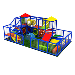 Custom Design Multi-level Kids Indoor Amusement Equipment, Playground with Tunnels and Slides for Family Entertainment <b>Hub</b> - Product Image 1