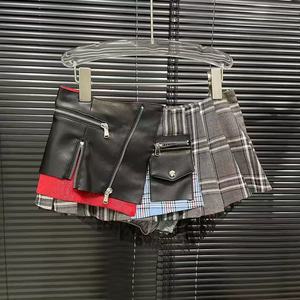 Ensemble <span class=keywords><strong>sexy</strong></span> pour femmes, ensemble deux pièces, body sans manches avec jupe patchwork, ensemble haut fin à bretelles spaghetti et jupe en jean pour femmes - Product Image 5