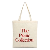 Sacs fourre-tout promotionnels personnalisés en toile de coton beige naturelle avec poche, impression de logo OEM