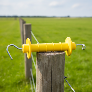 Manija para Puerta de Cerca Eléctrica de PP Resistente a Rayos UV MBS005 con Tensión de Resorte para Seguridad en Granjas de Caballos y Ganado - Product Image 1