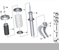 Nouvelles pièces de suspension automobile de haute qualité, amortisseur avant gauche et droit, montant d'amortisseur OE 31316851747 pour suspension F15