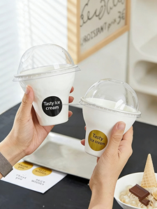 Gobelet en papier jetable pour dessert, yaourt et crème glacée, double paroi épaissie, 2/3/4/5/6/9/10/12 - Product Image 4