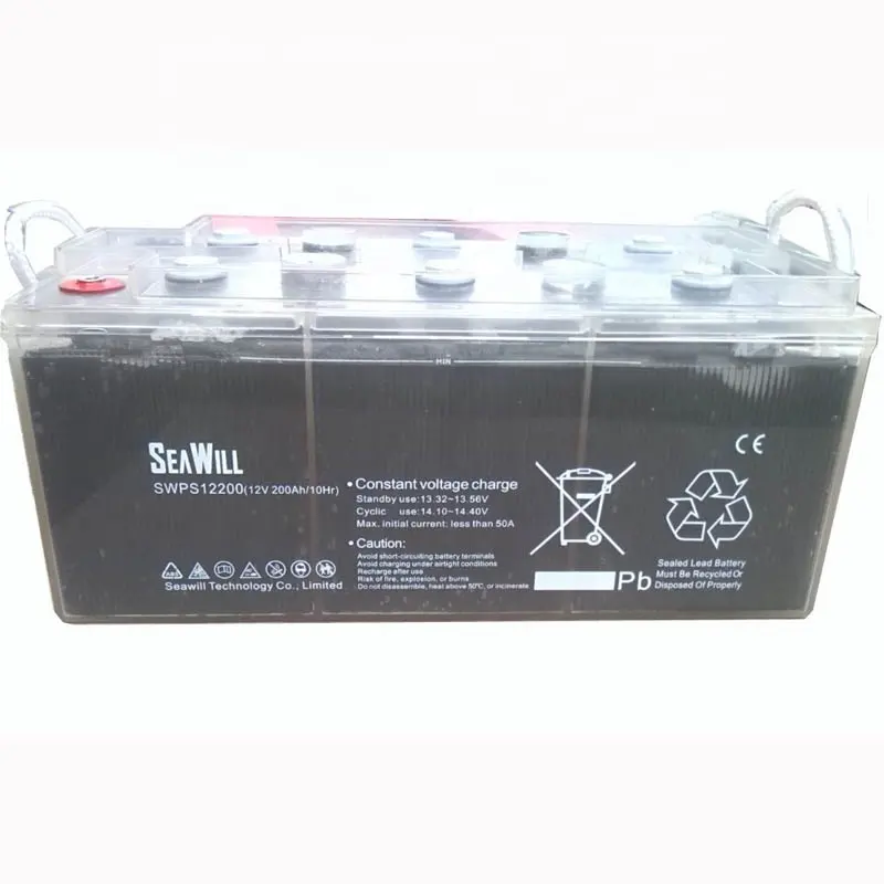 Batería recargable de plomo ácido, placa tubular, 12v, 200Ah, OPZS