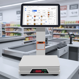 Nouvelle machine POS tout-en-un avec écran de 15,6 pouces, imprimante et balance, 2 Go + 32 Go, terminal POS Windows pour la vente au détail - Product Image 1