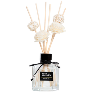 Disponibile con Consegna Rapida, Bottiglia in Vetro Esagonale per Aromi 50ml/100ml/120ml, Flacone Diffusore Trasparente di Alta Qualità per Casa e Auto - Product Image 1