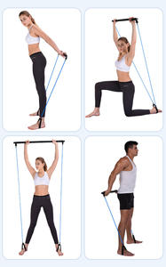 Barra de Yoga Ajustable con Bandas de Resistencia, Equipo de Ejercicio para Piernas y Cintura, Venta Caliente - Product Image 6