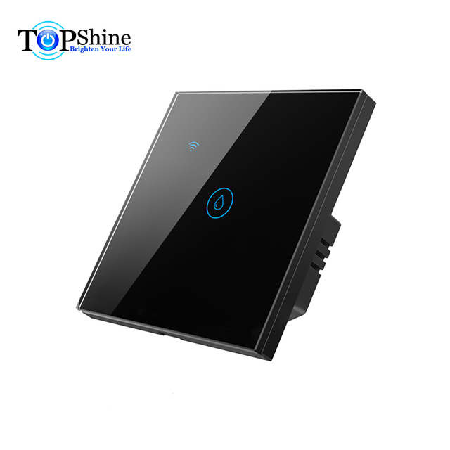 20A WiFi Water Boiler Touch Switch in Black