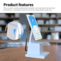 Kiosque en libre-service personnalisé pour l'enregistrement médical et le paiement en milieu hospitalier, terminal tactile tout-en-un avec imprimante intégrée