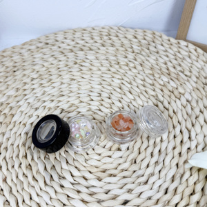 Personalizado 1oz 30ml redondo transparente lado recto CR resistente a los niños concentrado tarro flor tarro de vidrio con tapa a prueba de niños - Product Image 2