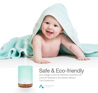 Diffuseur d'aromathérapie, humidificateur premium 5-en-1, diffuseur d'arôme de parfum de maison naturel avec lumière à changement de couleur à 7 LED