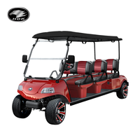 Voiturettes de golf électriques tout-terrain CE ISO 6 places 48V de luxe HDK EVOLUTION Sightseeing Mini Bus Club