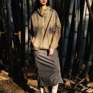 <b>Men's</b> <b>Lightweight</b> Breathable Zip-up Anork Safari Windbreaker Custom Logo Fastpacking Outdoor Hiking Rain <b>Jacket</b> Thin Thickness - Product Image 2