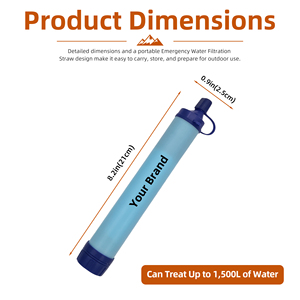 Baiyuheng Taktischer Wasserreinigungs-Strohhalm Wasserfilter-Strohhalm für Jäger - Product Image 2
