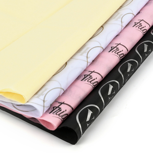 Papel de regalo hermoso de papel de regalo con logotipo de lámina impresa de color personalizado para flores, ropa, zapatos, papel de seda de embalaje - Product Image 3