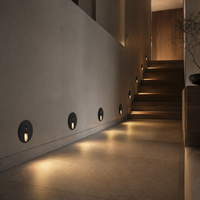 Lampe murale LED pour escaliers intérieurs, en aluminium, 3W, 220V, 3000K/4000K/6000K, IP54, étanche, avec détecteur de mouvement