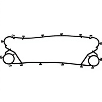 Gasket Pendingin Oli Karet Berbentuk Cetakan Dengan Dua Lubang Port Dan Tab Penanda Khusus Untuk Unit Hidrolik Industri