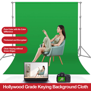 2*3m 3*5m 3*6m Latar Belakang Greenscreen untuk Fotografi Kain Latar Foto Latar Belakang Pemotretan Siaran Langsung Video Youtube - Product Image 3