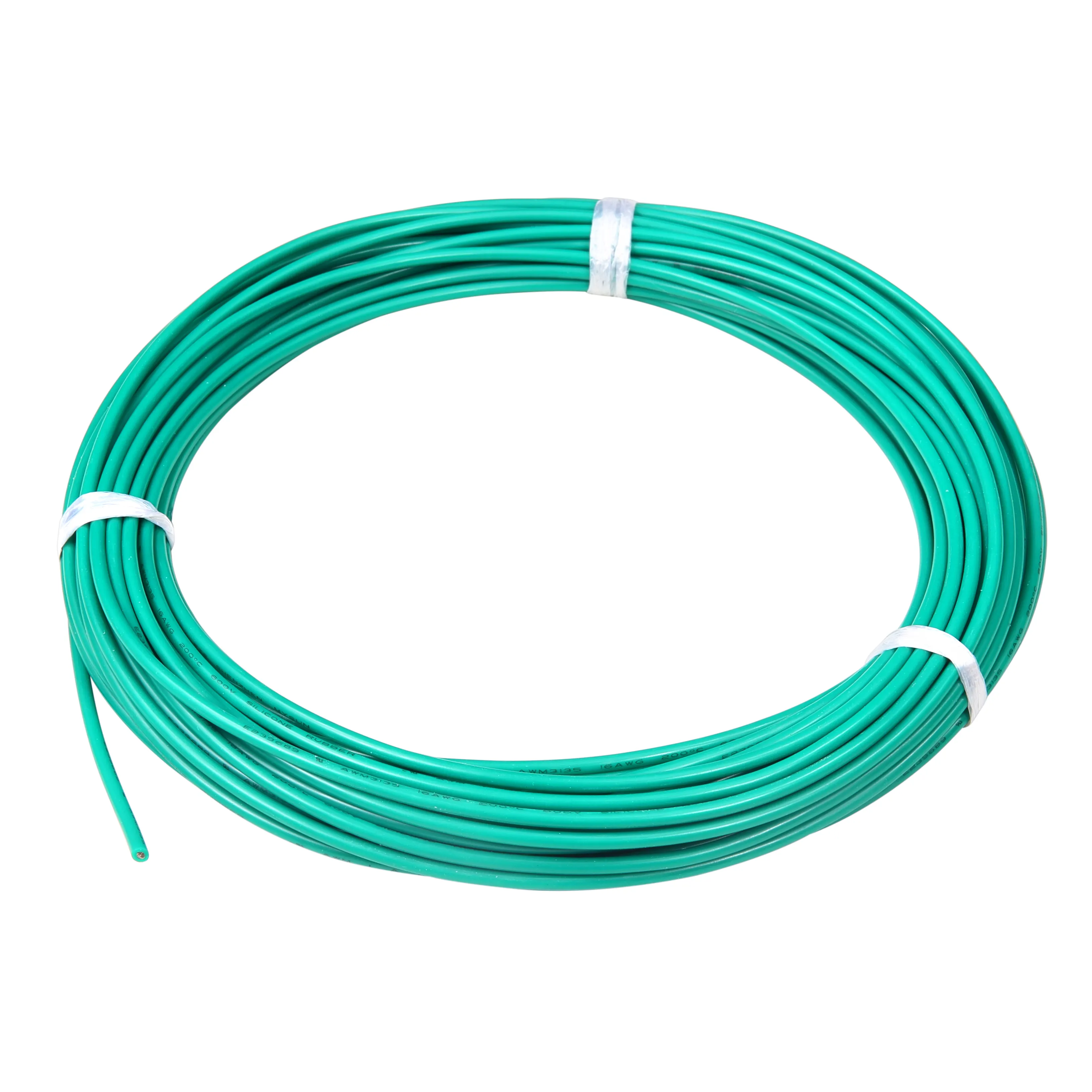 Cable eléctrico en farbigem revestimiento plástico Made in Italy 2 x 0 75 Color: Verde