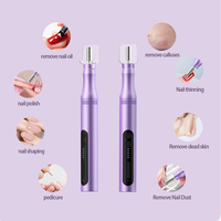 Ponceuse à ongles rechargeable à vitesse réglable 0-10000 tr/min, système de lime électrique portable en acier pour le soin des ongles naturels et acryliques