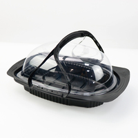 Boîte de poulet rôti Portable Bbq Boîte à emporter Résistant Conteneur de poulet rôti à emporter en plastique jetable