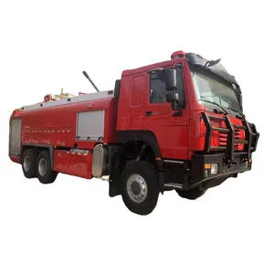 Jite caminhão bombeiro de espuma, sino℃ howo t5g 340 de força 6x4 12000l, bombeiro de motor de incêndio