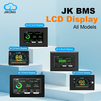 Écran LCD intelligent Jikong JK BMS 2.0-7.0 pouces avec moniteur SOC/Compteur Coulomb pour stockage d'énergie solaire, LiFePO4, VR et marine