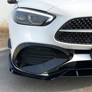 Amp-Z Mercedes-Benz C-Class W206 Front Lip Splitter Air Intake Body Kit Piano Black 2022+ AMG - Product Image 4