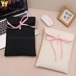 Cute Y2k Bowtie Notebook 11-14 Inch Tablet <b>Bag</b> Protective Case for Women Puffy Laptop Sleeve - Product Image 3