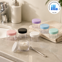 Pots cosmétiques vides 20g en PS avec bouchon à vis, vente en gros, emballage pour crème de soin, commande en gros