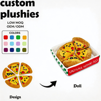 Peluche alimentaire en gros, personnalisable OEM, Pizza en peluche par Plushies Toys