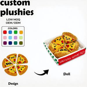 Juguete <span class=keywords><strong>de</strong></span> Peluche <span class=keywords><strong>de</strong></span> Pizza al por Mayor, Personalizado OEM, <span class=keywords><strong>de</strong></span> Emotional Support Plushies Toys - Product Image 1