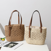Sacs fourre-tout vintage en papier ajouré, sacs à bandoulière élégants pour femmes, sacs d'été de luxe tissés à la main au crochet