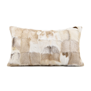 Funda de cojín Ins de estilo minimalista de lujo Echo, funda de almohada de lana de cabra blanca crema de café acolchada Vintage, sofá para sala de estar Cucin - Product Image 6