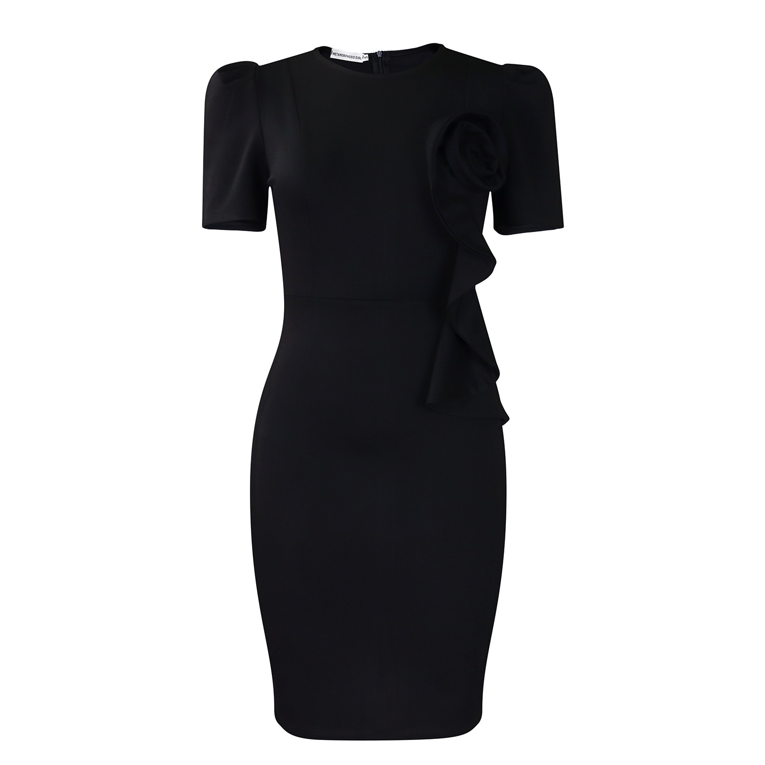 Elegant Evening Dresses Clothing Fashion Hip-covering Tongle Ruffles Solid  Color Short-sleeved African Formal Dress For Women| Alibaba.com