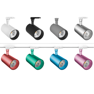 Spots LED COB modernes en aluminium 3500K blanc chaud dimmables GU10 à montage en surface pour magasins de détail - Product Image 5