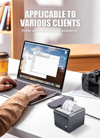 Imprimante thermique de reçus MHT-P80A 3 pouces, imprimante thermique de reçus et de factures de 80 mm pour les petites entreprises, imprimante POS USB Bluetooth