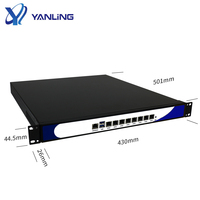 Serveur de sécurité réseau OEM 1U en rack, processeur Core I3 I5 I7, DDR4, 8 ports LAN, PCI-E X8, TPM2.0, pare-feu