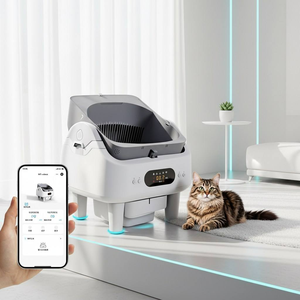 Caja de arena para gatos y accesorios económicos, compatible con arena de tofu, fácil de desmontar - Product Image 1
