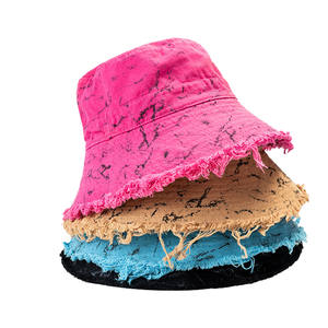 Syh1647 Chapeau Bob Décontracté en Coton Lavé pour Adultes, Idéal Sports de Plein Air, Large Bord Pliable, Été, Style Pêcheur avec Cordon de Serrage - Product Image 1