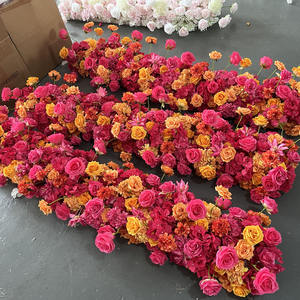 D-FR164 Camino de Flores de Gypsophila para Bodas, Camino de Flores de Lujo para Pasillo, Arco de Flores Grande, Seda Artificial para Decoración - Product Image 2