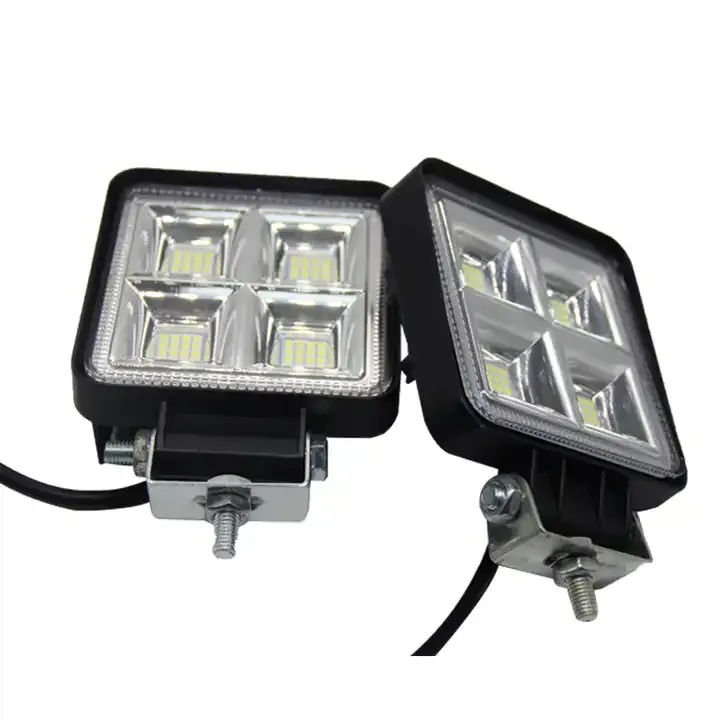 Automotive parts car Led Spotlight 12V Driving Fog Light 4 Inch 48leds 144W square LED Work Light For car luces para autos