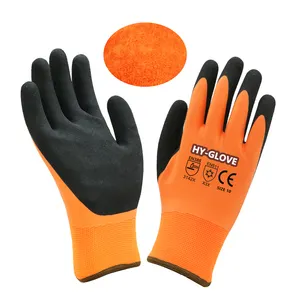 Gants personnalisés à double revêtement en latex Gants de travail imperméables et résistants aux températures Gants de sécurité à isolation thermique antigel