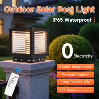 Lampe solaire de jardin de style moderne IP65 pour extérieur, villa, paysage, cour, escalier, clôture, pilier, lumière LED, lampe de poteau