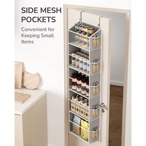 Over Door Organizer 15 Pockets 20-35L Capacity <b>Hook</b> Type Hanging Storage For Baby Products <b>Shoes</b> Closet Organizer - Product Image 5
