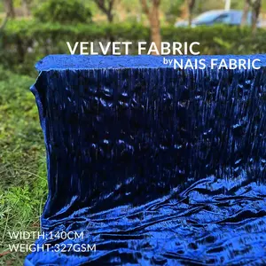 Новая ткань черная темно-синяя Толстая зимняя ткань с цветочным принтом ombre измельченная бархатная полиэфирная ткань для женской одежды
