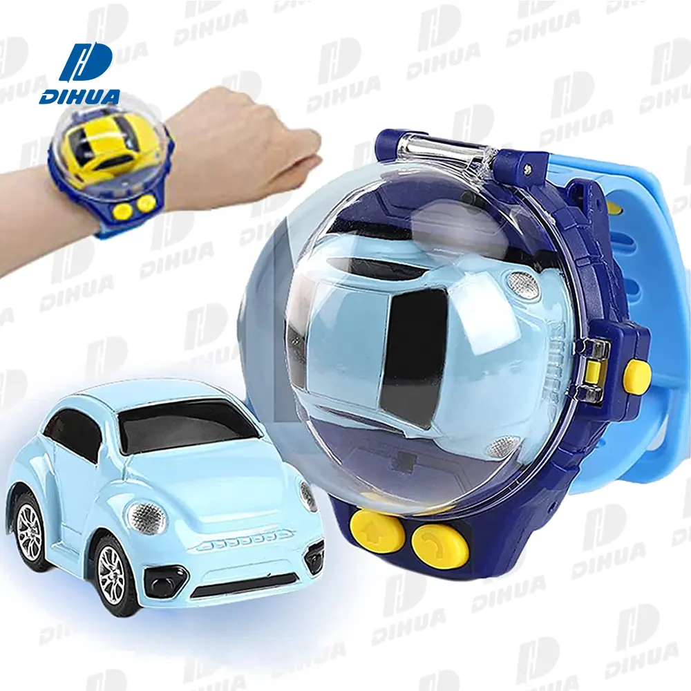 2022 New Arrival Watch Remote Control Car Toy 2.4 Ghz Diecast Cartoon Wrist Mini Watch Car Remote Control with USB Charger