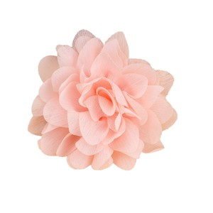 Corsage en fleur 3D en mousseline de soie 8 cm, fleur en tissu faite à la main pour cheveux, chaussures, sacs, vêtements, accessoires - Product Image 5