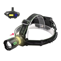 Lampe frontale puissante 30W, rechargeable par USB, portée longue 1000m, lampe frontale d'extérieur, lampe de pêche