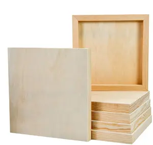 बिना पॉलिश किया हुआ लकड़ी का क्रैडल पेंटिंग बोर्ड कला और हस्तशिल्प लकड़ी के कैनवास बोर्ड के लिए उपयुक्त है